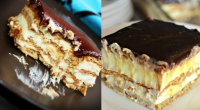 Вкуснющий торт-эклер без выпечки: этот десерт вскружит голову любому сладкоежке!