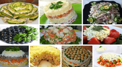 ТОП-10 рецептов приготовления праздничных салатов