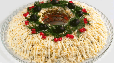 Купеческий праздничный мясной салат
